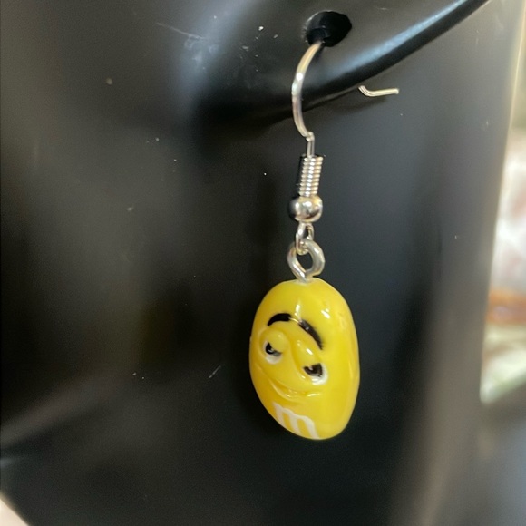Jewelry - New Without Tags~Pair Of Woman’s Fun Fashion Hook Back Yellow M and M Earrings